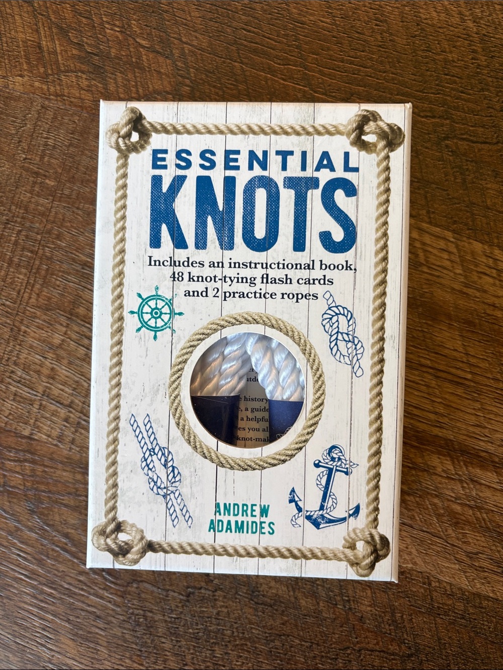 Essential Knots Instructional Kit by - Blue and Natural Rope